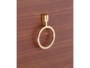 Maniglietta Mobile 874 mm. 72x106x14 Placcato Oro | Giusti